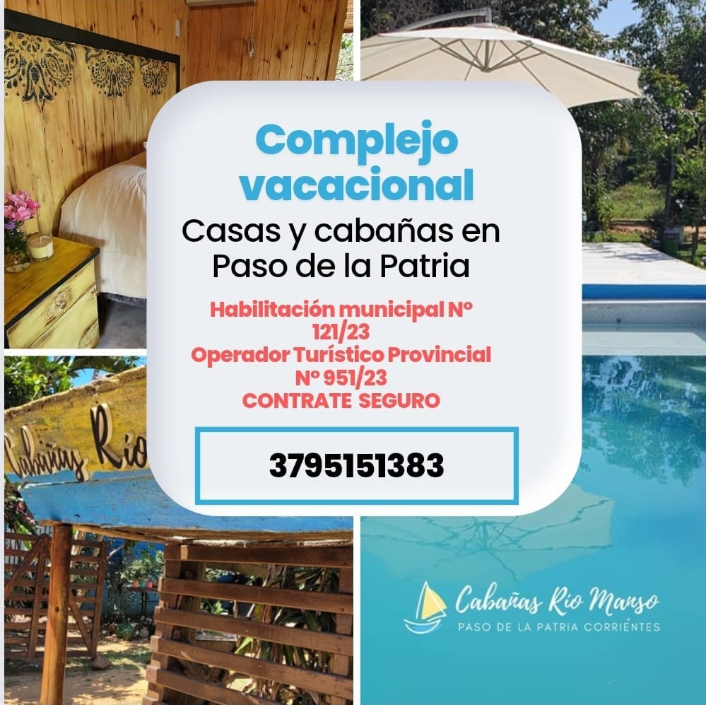 ALOJAMIENTO: CABAÑAS RÍO MANSO